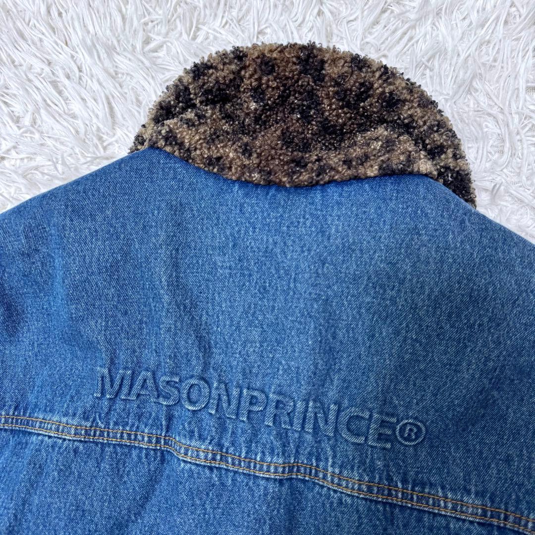【グリコ様希少】メゾンプリンス リバーシブル デニムジャケット ボア L 3
