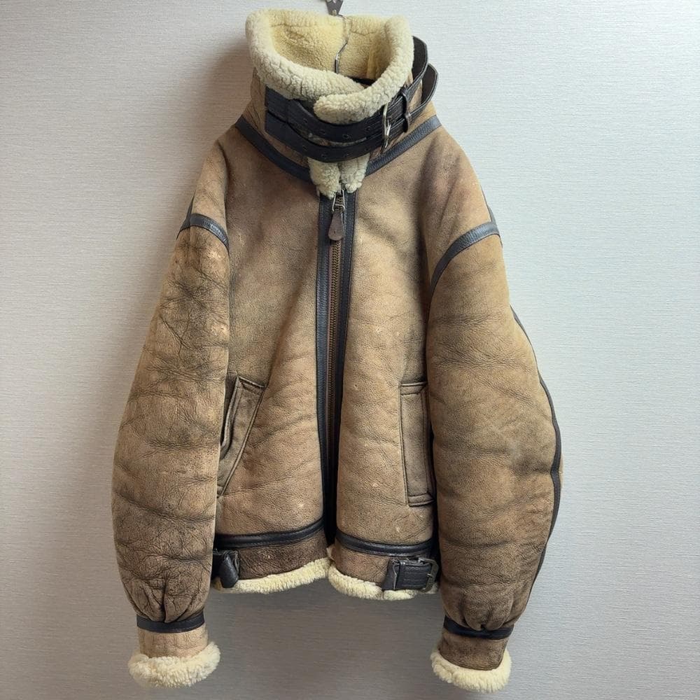 USA製 AVIREX B-3 ムートン フライト ジャケット 36 定価24万