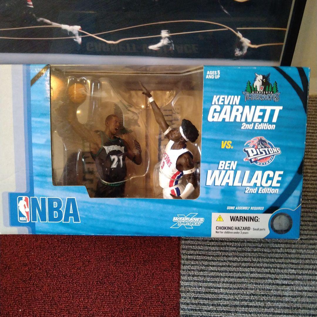 NBA　マクファーレン　2体Boxシリーズ　ガーネット　ベンウォレス　髪アフロ