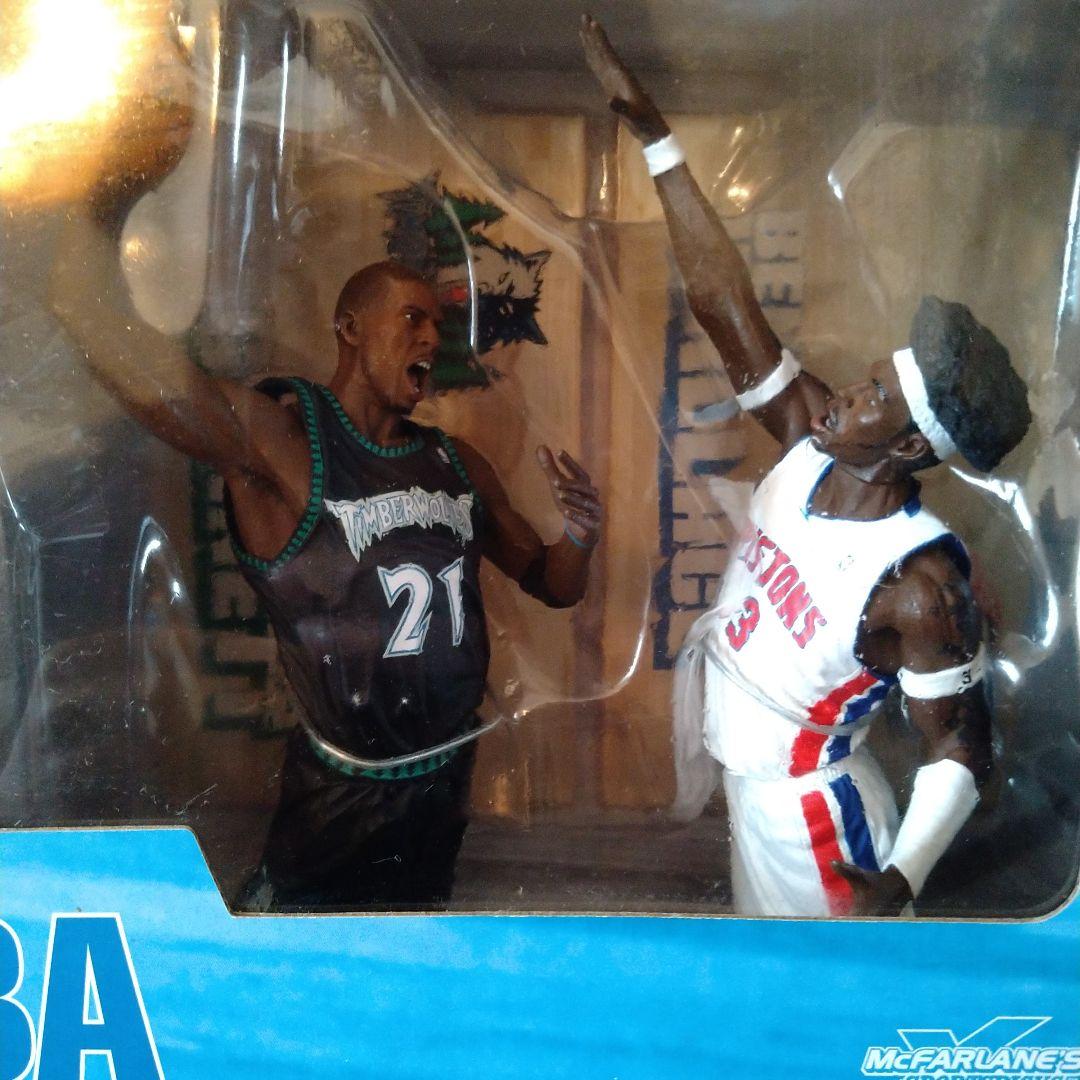 NBA　マクファーレン　2体Boxシリーズ　ガーネット　ベンウォレス　髪アフロ