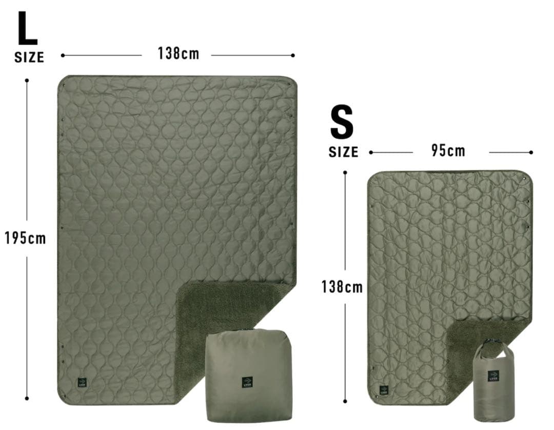 【新品】LUGH ルー 魔法瓶ブランケット 6層/グラフェン Lサイズ ブラック