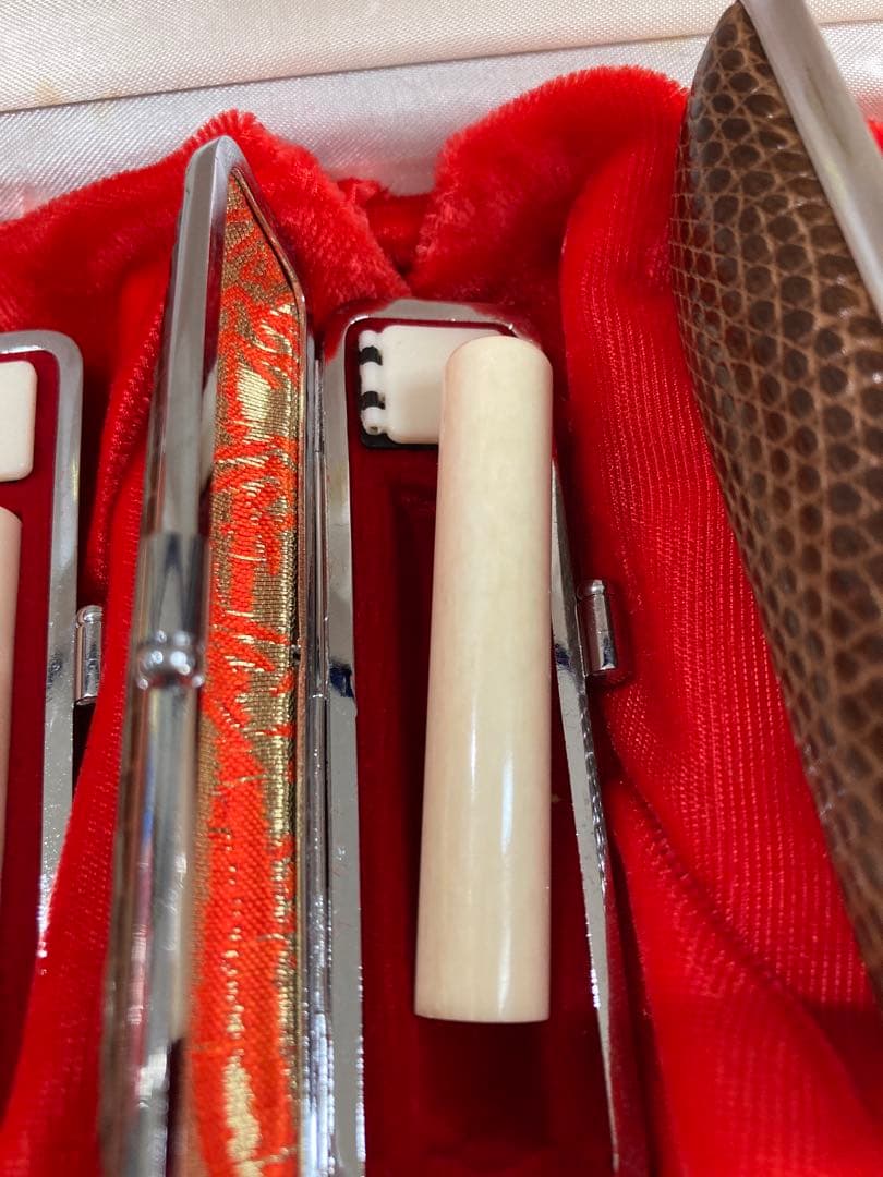 印鑑石 印鑑用　象牙調　パワーストーン　4本セット