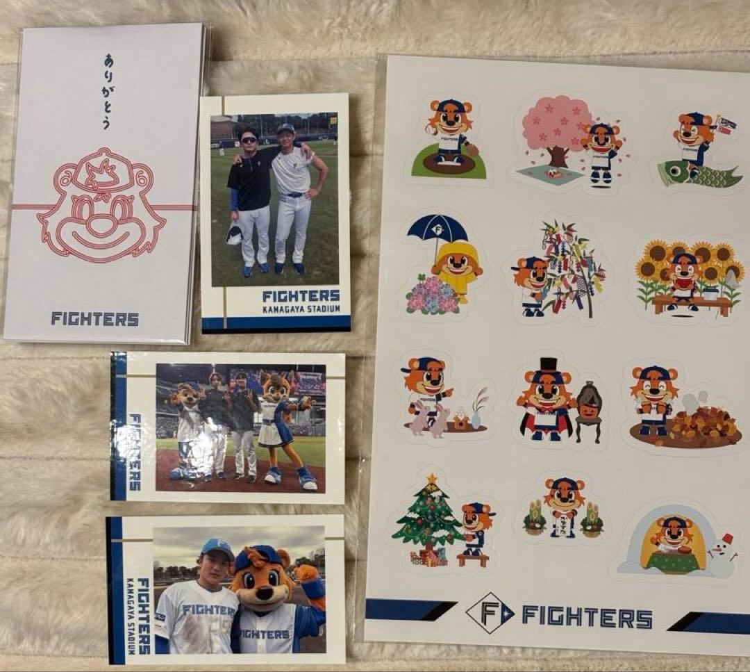 ファイターズ ぬいぐるみと選手グッズセット