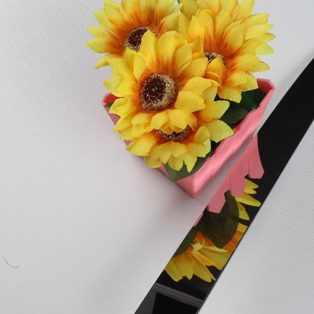 7284柳刃包丁 尺一 ウルトラ鏡面仕上げ 刺身包丁 黒檀黒水牛角五本銀巻八角柄