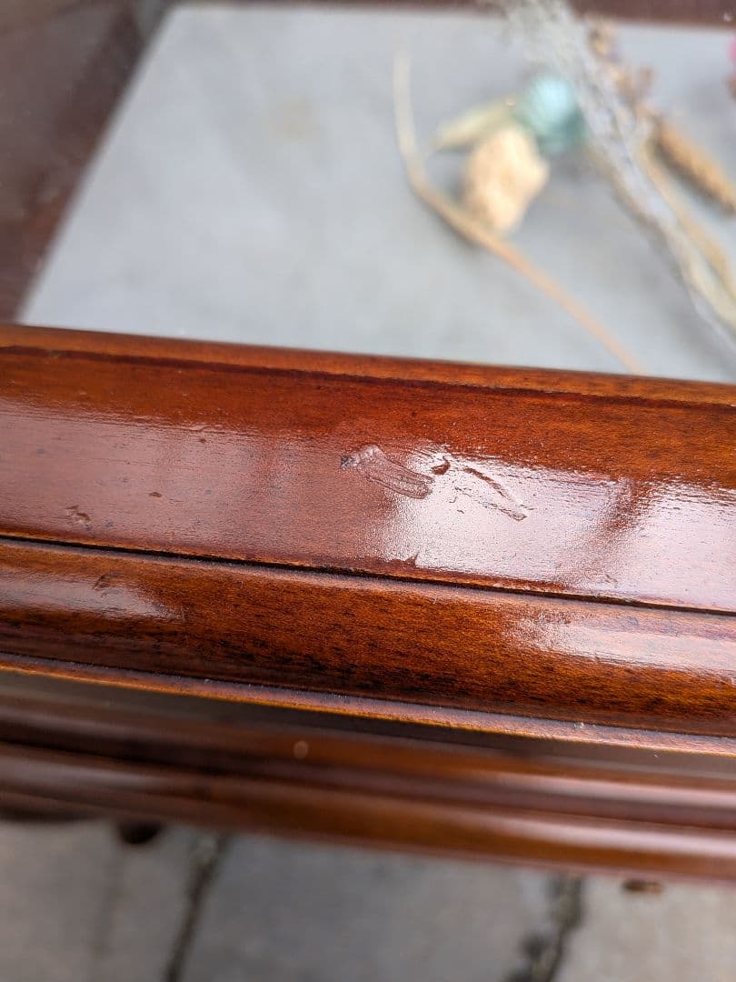 猫脚ガラスディスプレイテーブル ショーケース