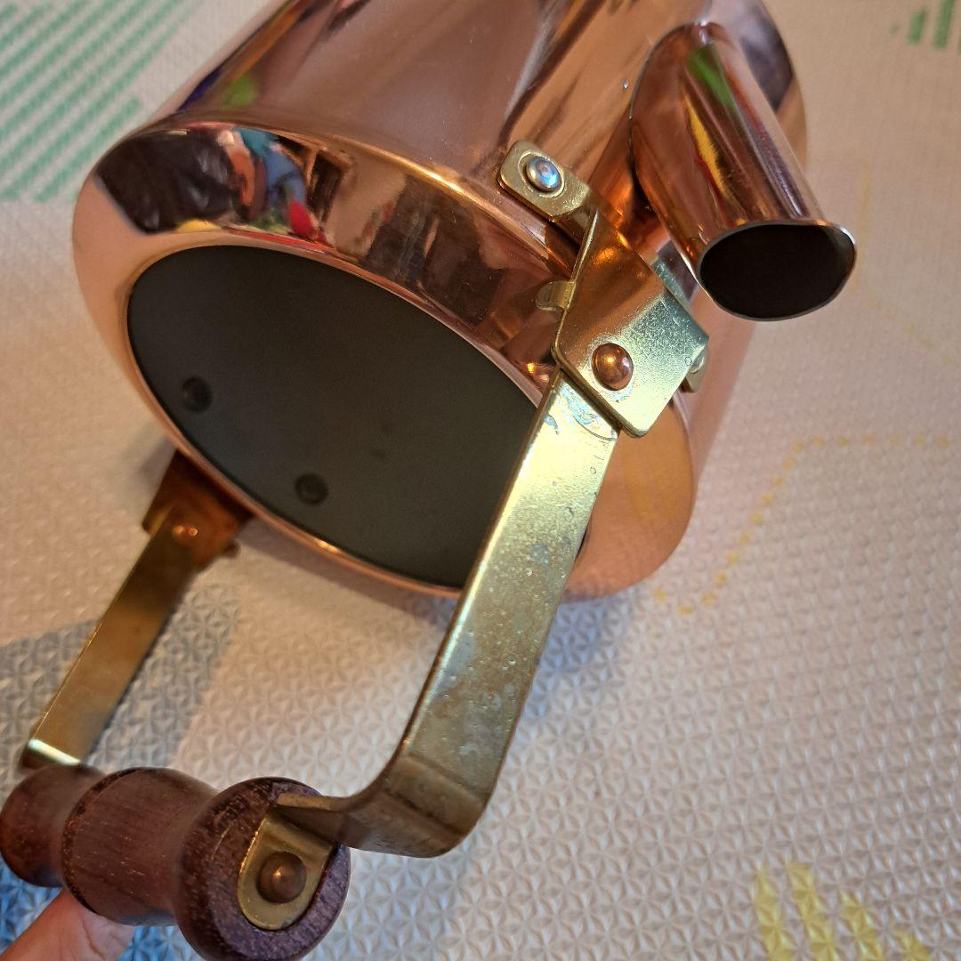 森井金属 カナディアンケトル 銅製やかん 木製ハンドル ブロンズ morico