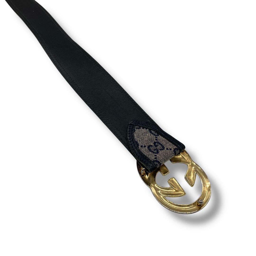 グッチ ベルト マーモント GG レザー 70/28 ブラック