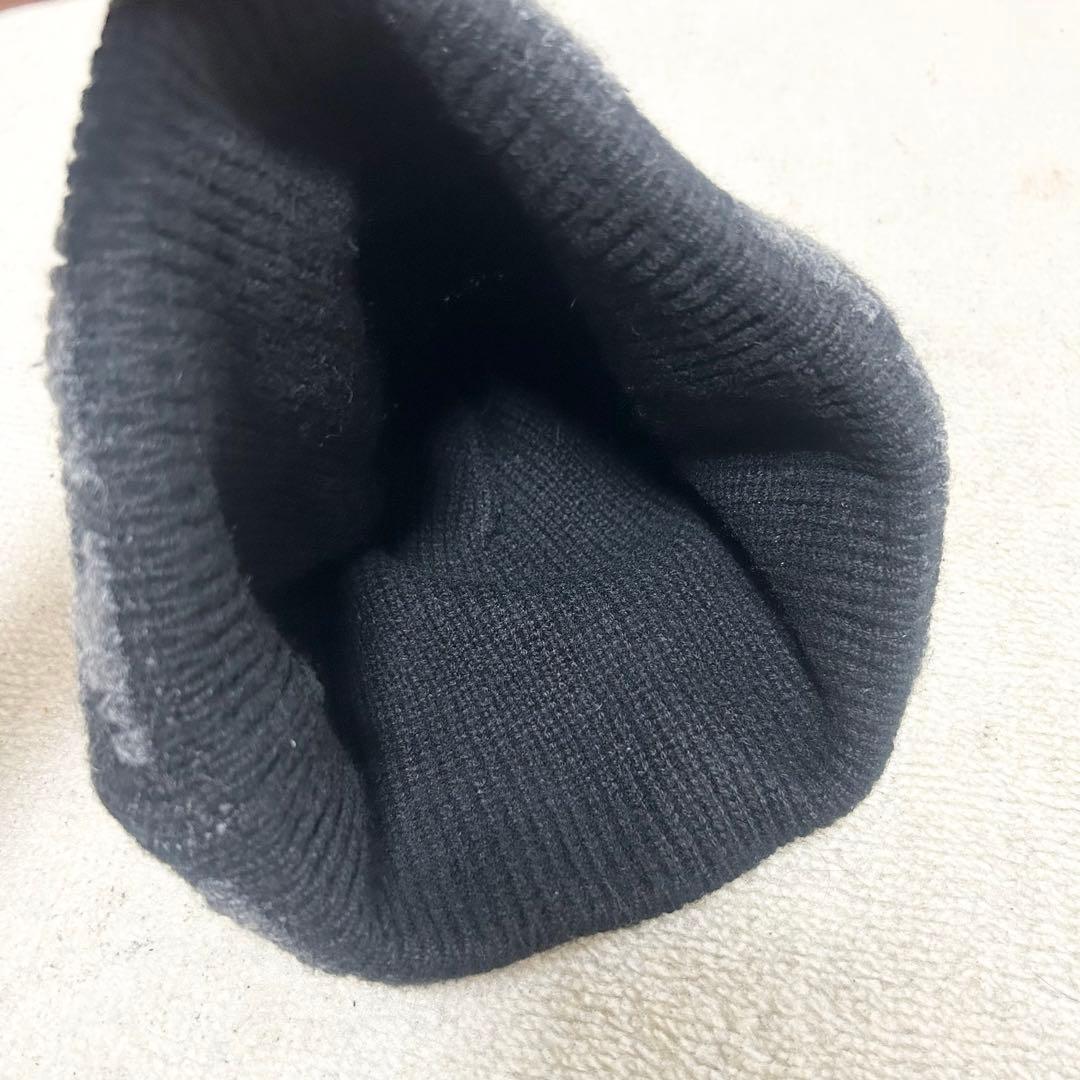 希少 HERMES エルメス ニット帽 カシミヤ Hマーク マルジェラ期 黒