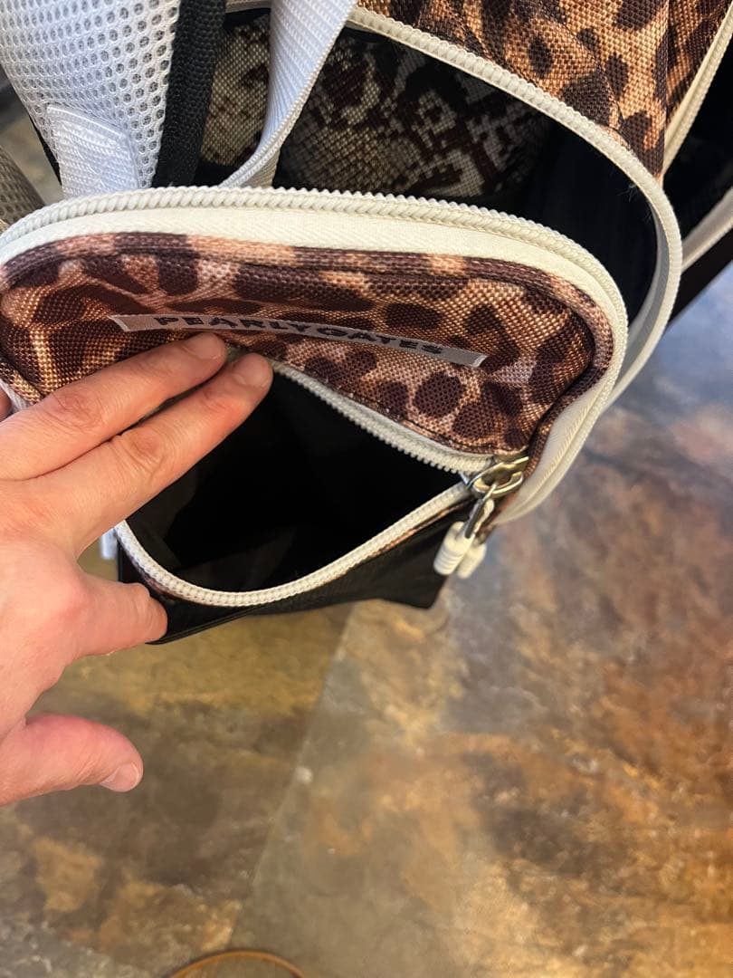 【限定柄】パーリーゲイツ ヒョウ柄 ゴルフバッグ　キャディーバッグ