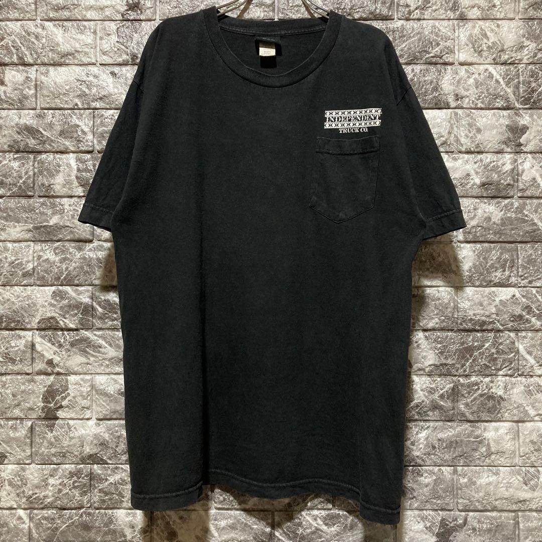 INDEPENDENT Tシャツ L インディペンデント BLACK ④⑥