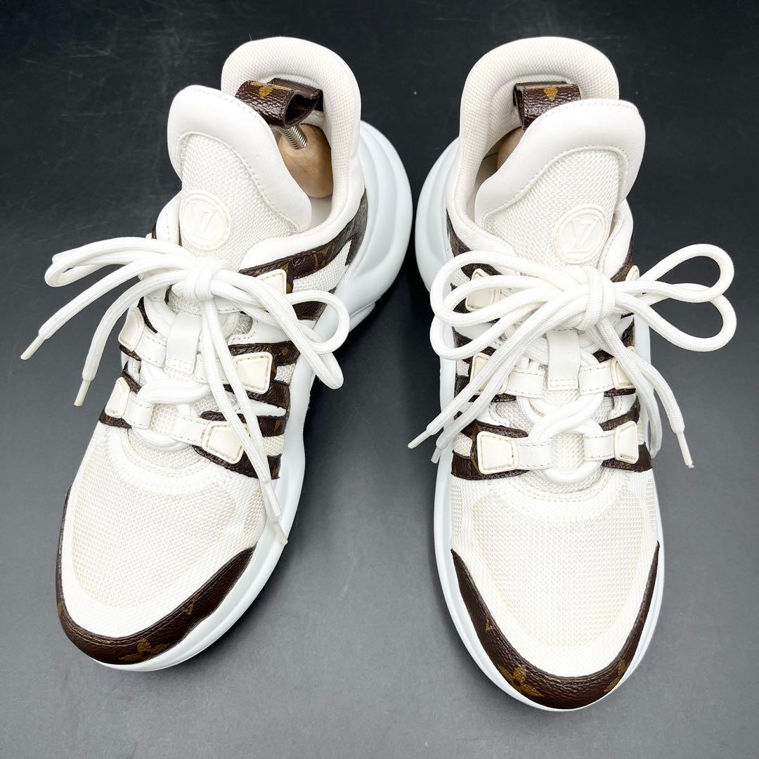 美品✨ ヴィトン アークライト モノグラム ハイカット レディース スニーカー