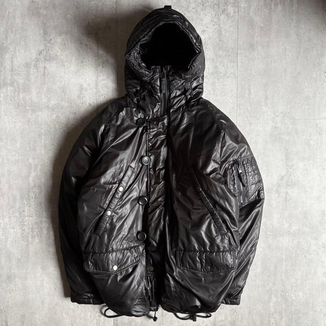 00s archive】N-2B ダウンジャケット 光沢 opium y2k - メルカリ
