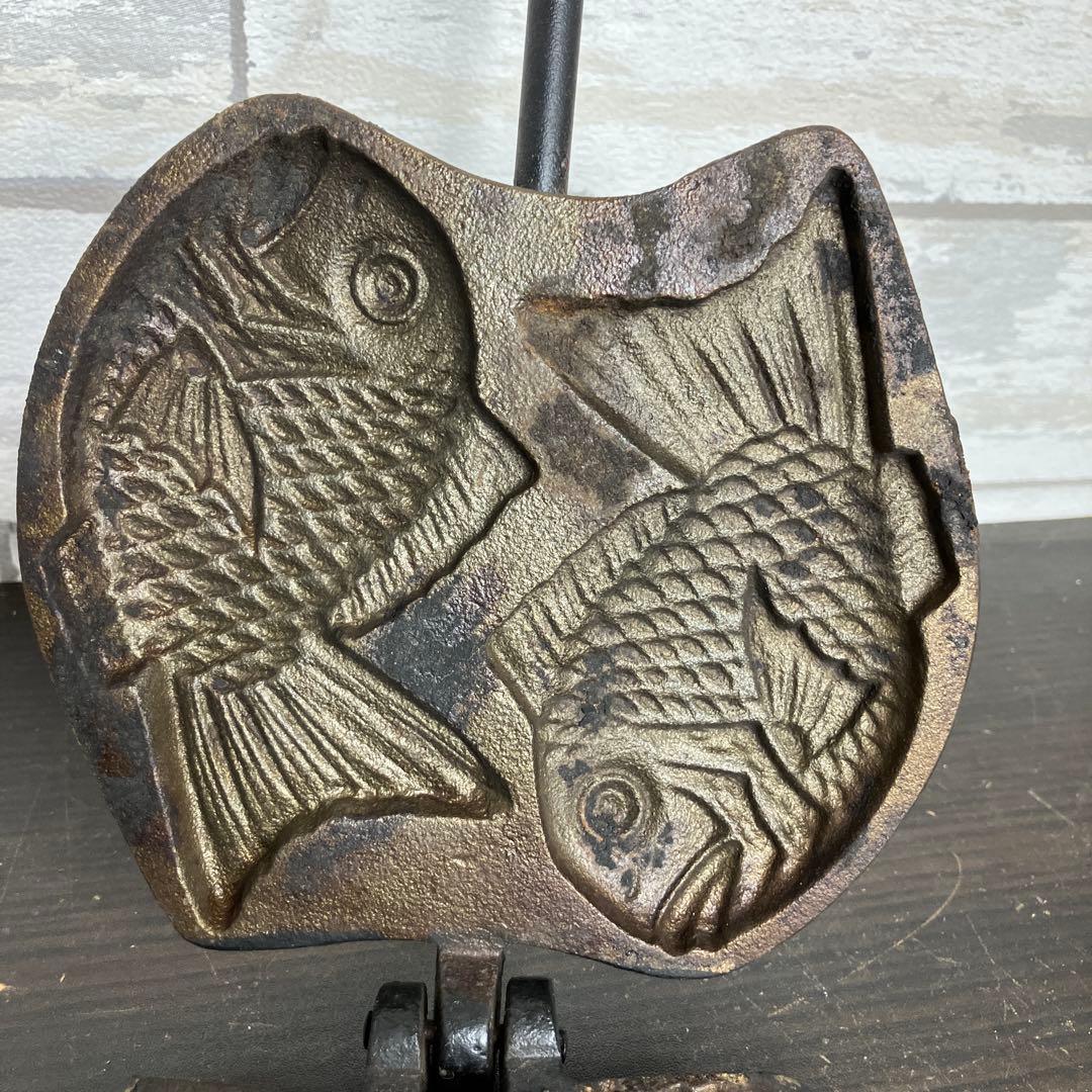 たい焼き器 二丁焼き たいやき 鯛焼き 昭和レトロ