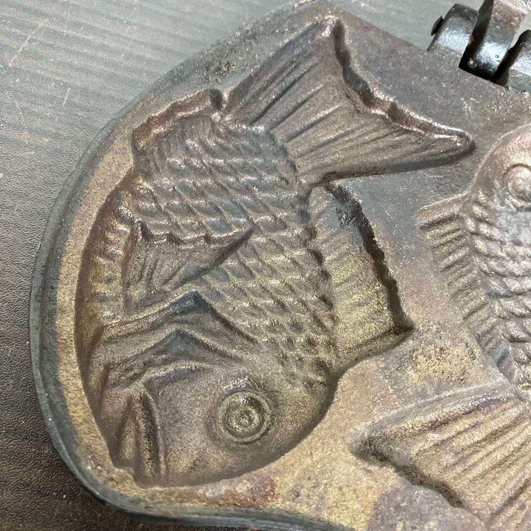 たい焼き器 二丁焼き たいやき 鯛焼き 昭和レトロ