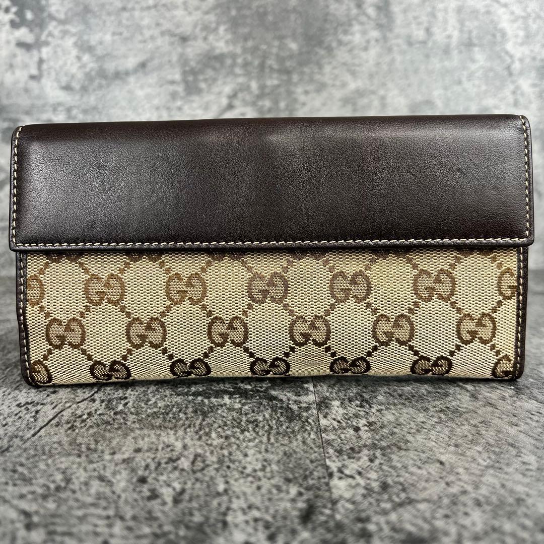 GUCCI GGキャンバス ラブリーハート 長財布 Wホック