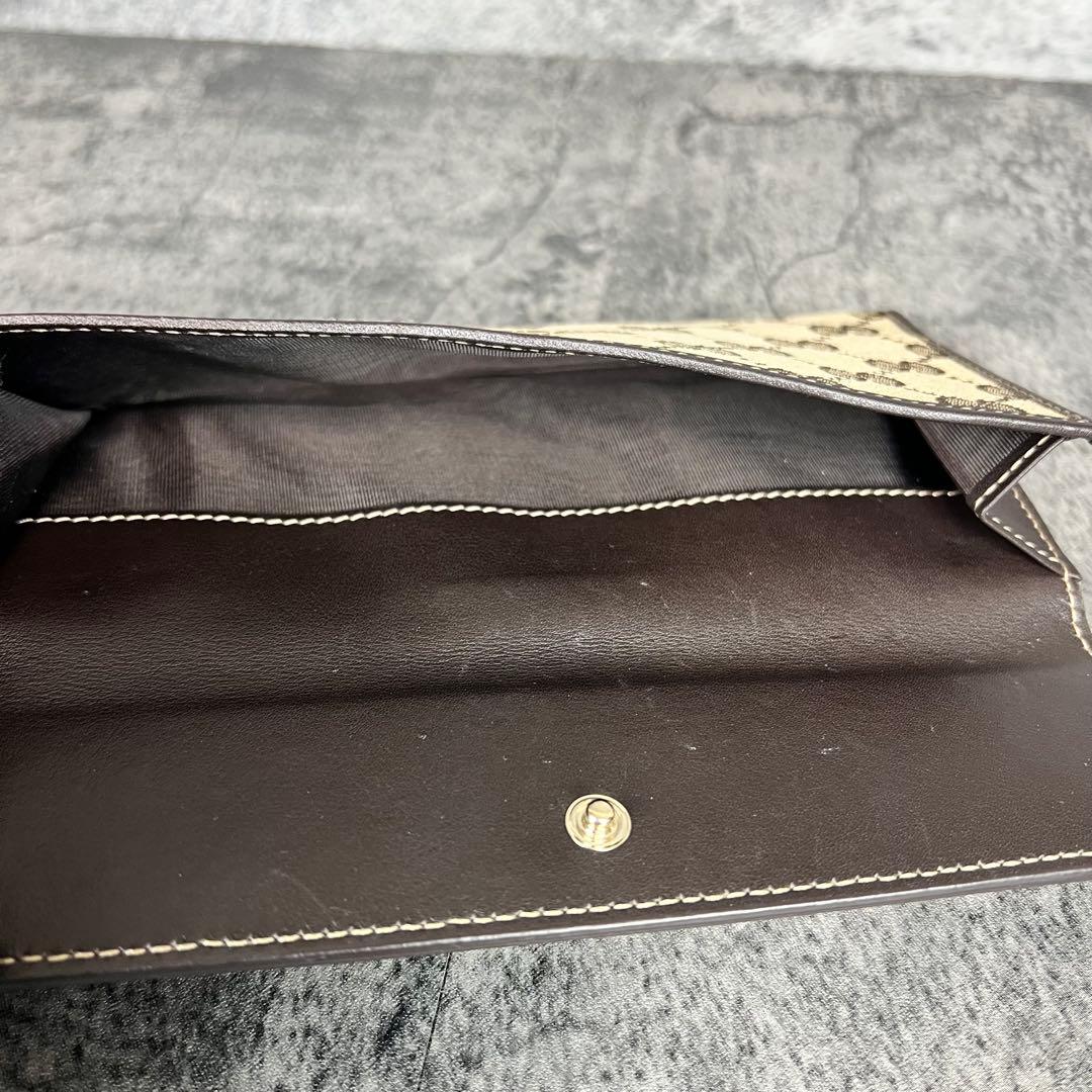 GUCCI GGキャンバス ラブリーハート 長財布 Wホック