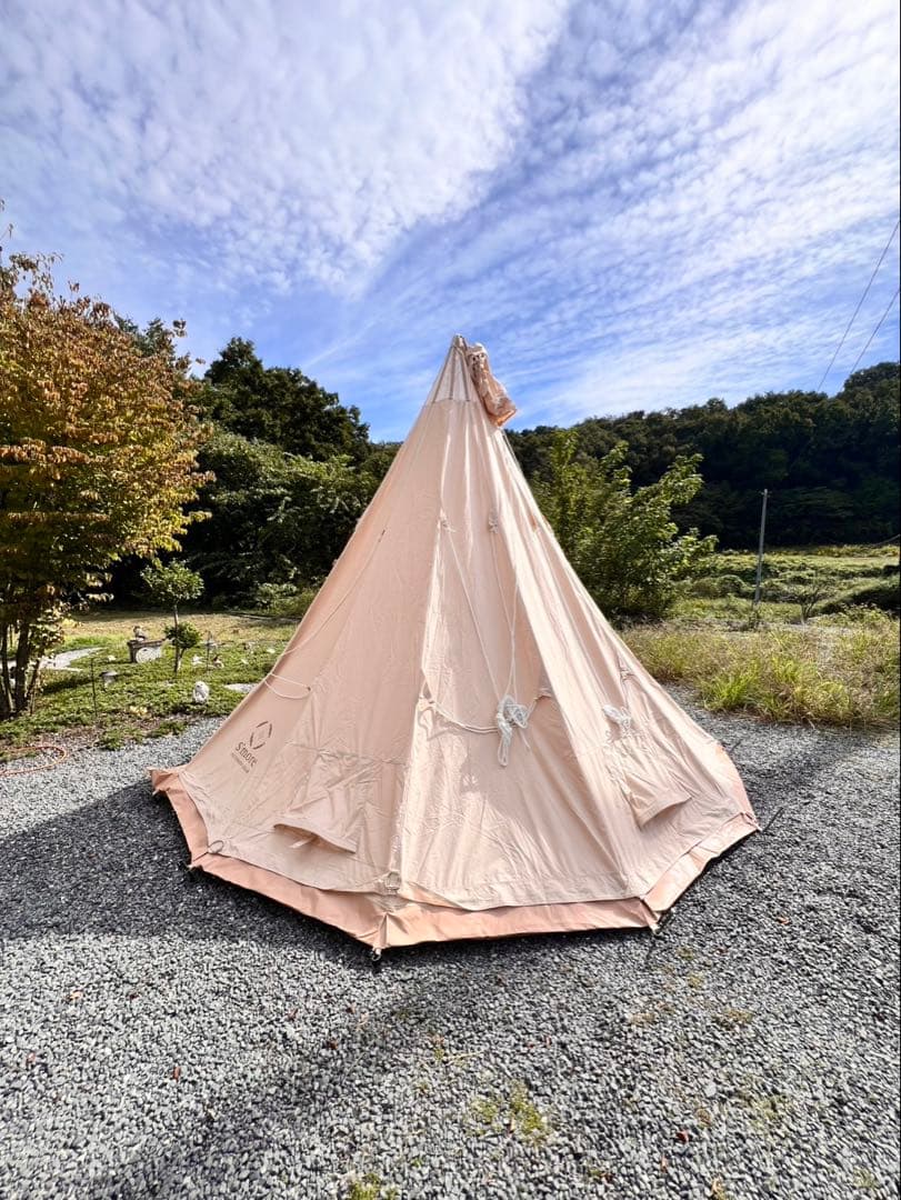 ワンポールテント TC素材　5〜6人用　美品　smoreスモア tippo400