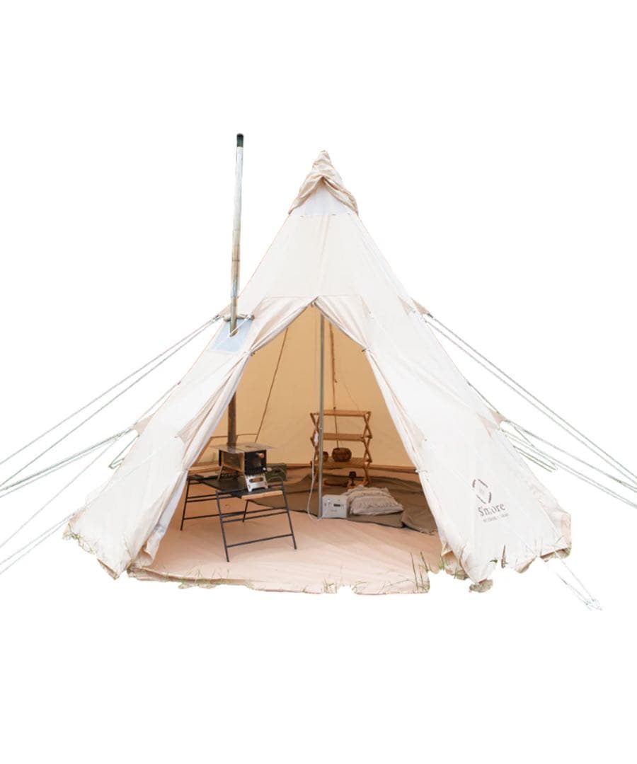 ワンポールテント TC素材　5〜6人用　美品　smoreスモア tippo400