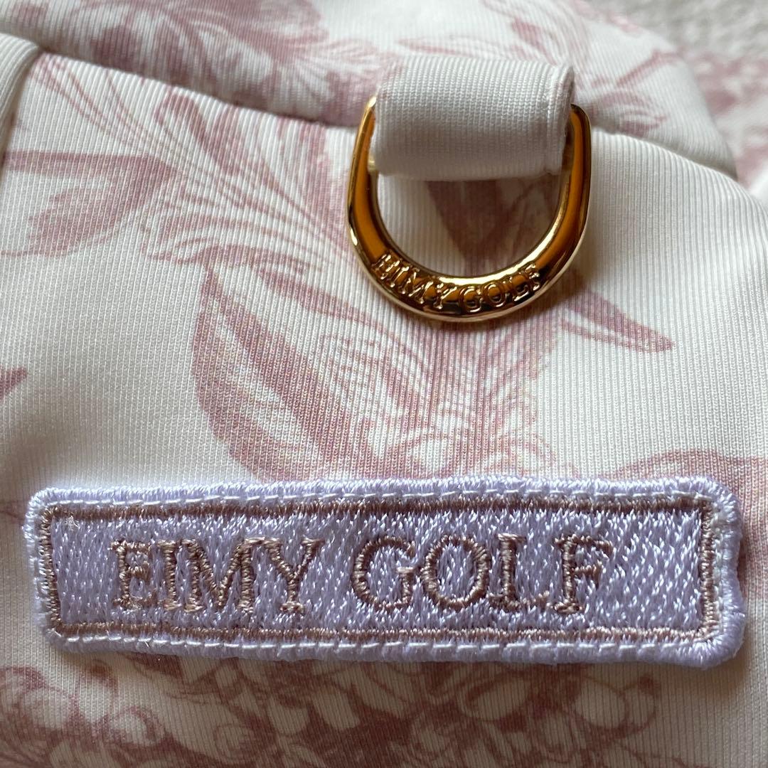 美品✨eimy golf ゴルフ　フレアースカートフラワー柄　ピンクM