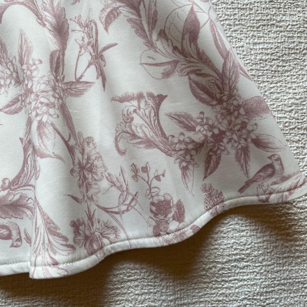 美品✨eimy golf ゴルフ　フレアースカートフラワー柄　ピンクM