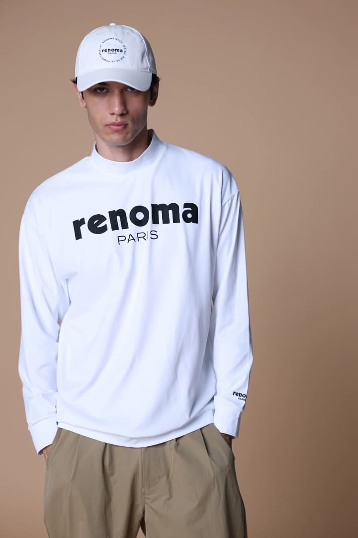 メンズウェア RENOMA GOLF BASIC LOGO MOCKNECK LS M