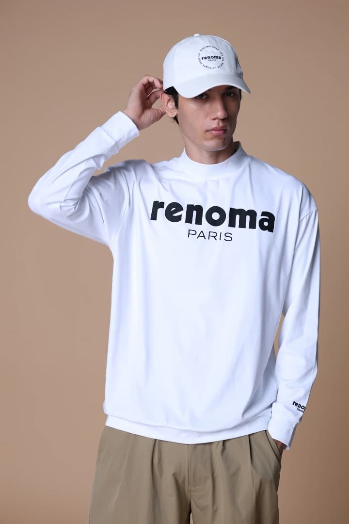 メンズウェア RENOMA GOLF BASIC LOGO MOCKNECK LS M