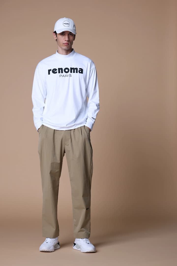 メンズウェア RENOMA GOLF BASIC LOGO MOCKNECK LS M