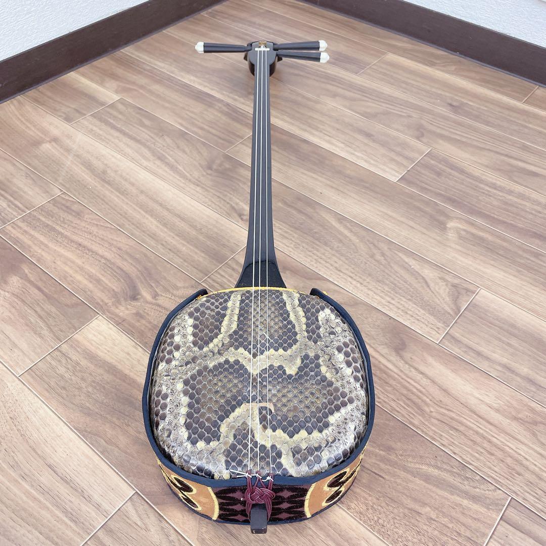 蛇皮　三線　沖縄民謡　沖縄三線　民謡　和楽器