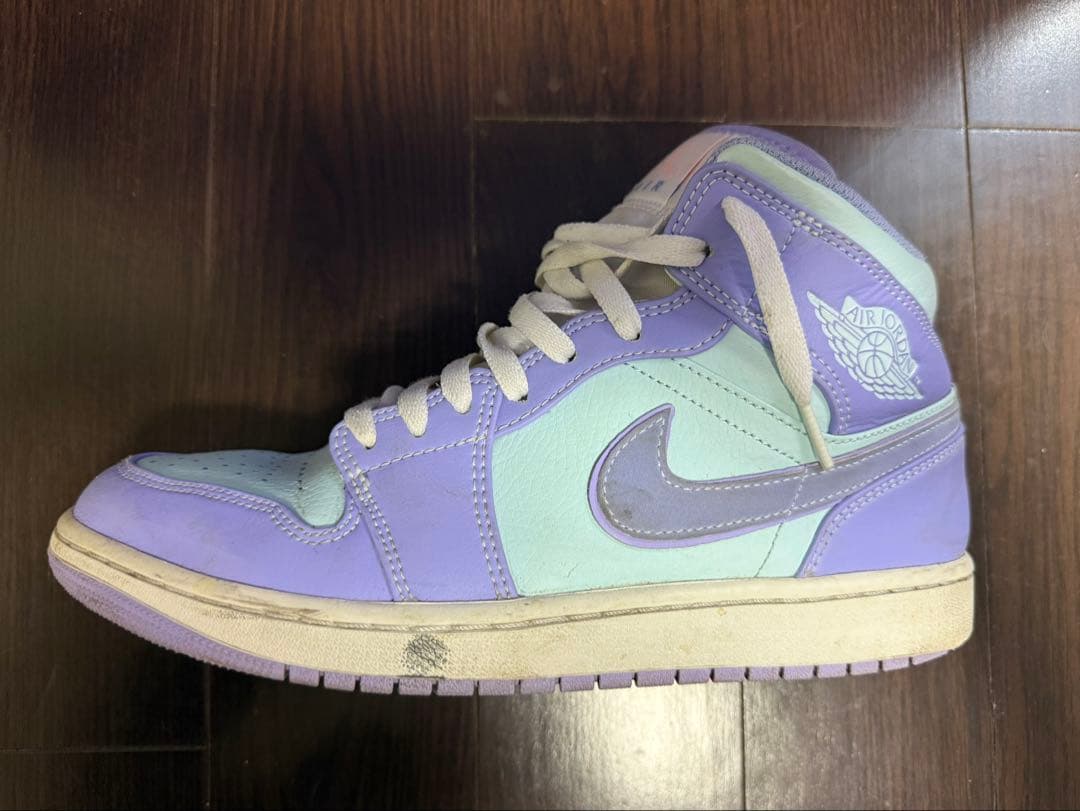 ジョーダン1 ミッドパープルアクア