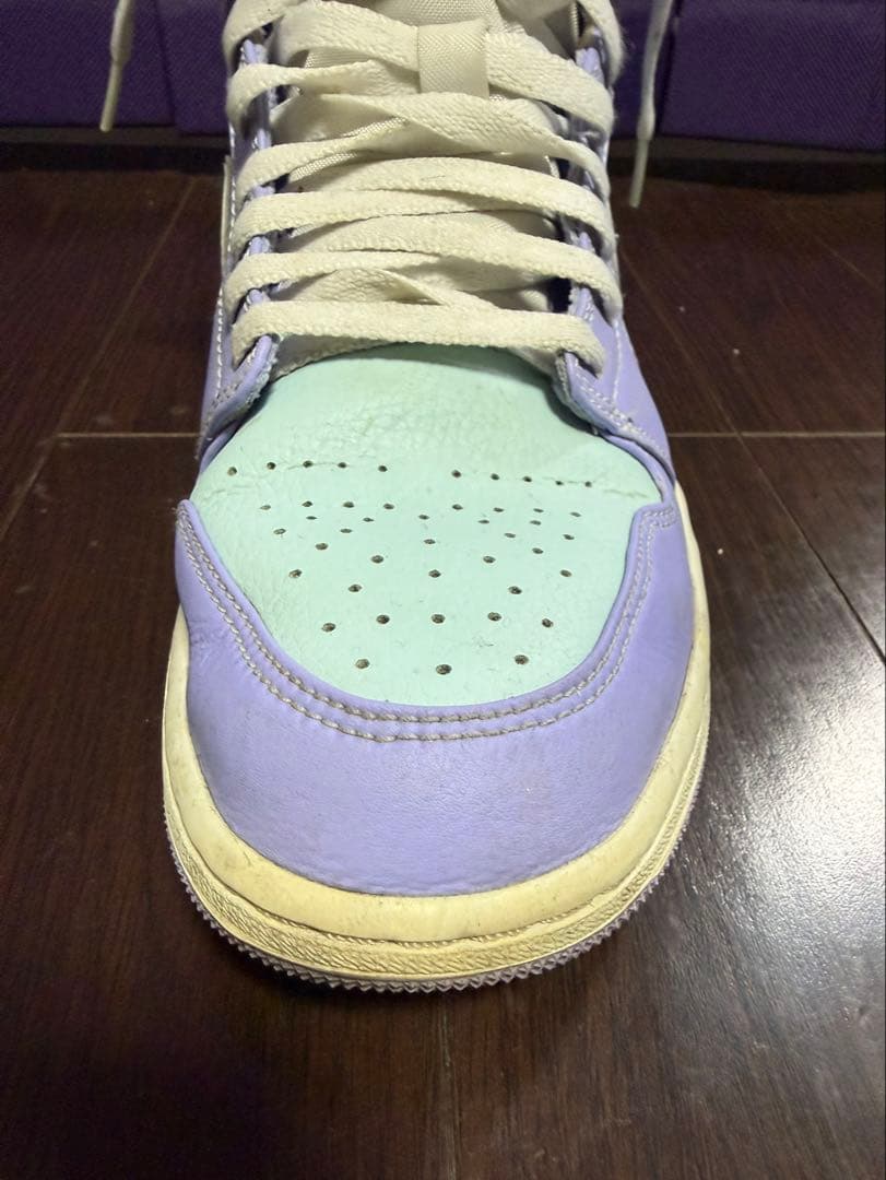 ジョーダン1 ミッドパープルアクア