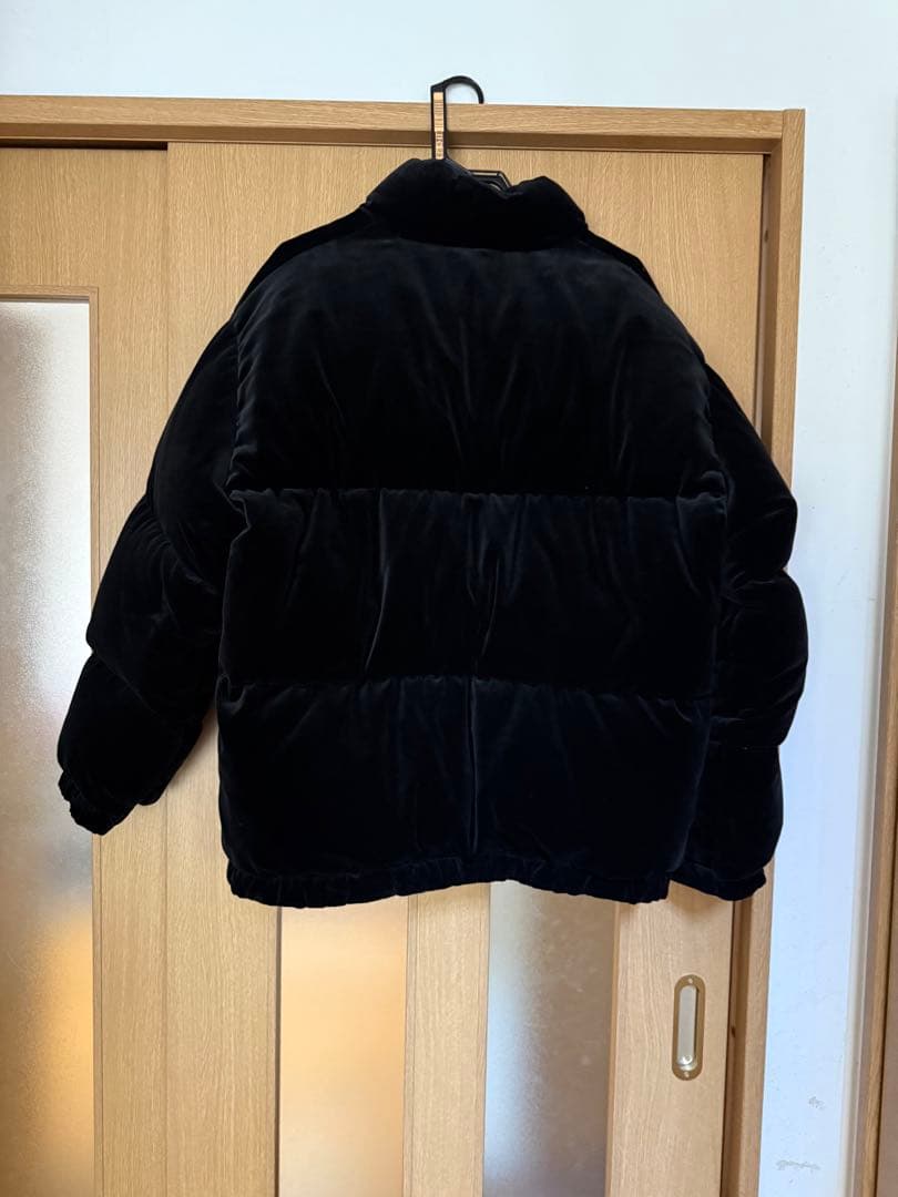 WACKO MARIA ダウンジャケット 黒 ベルベット