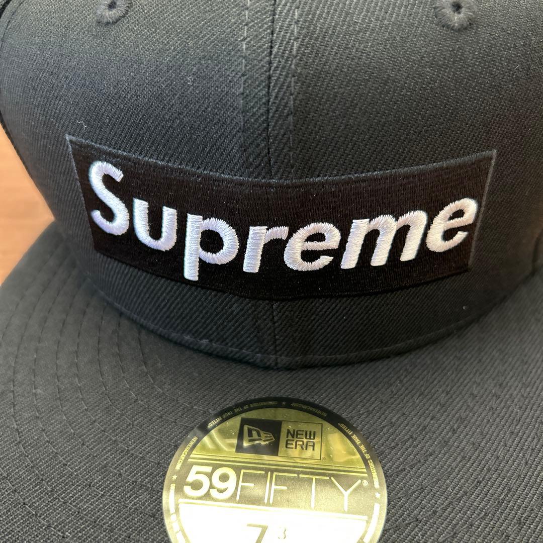 Supreme 黒 キャップ新品未使用