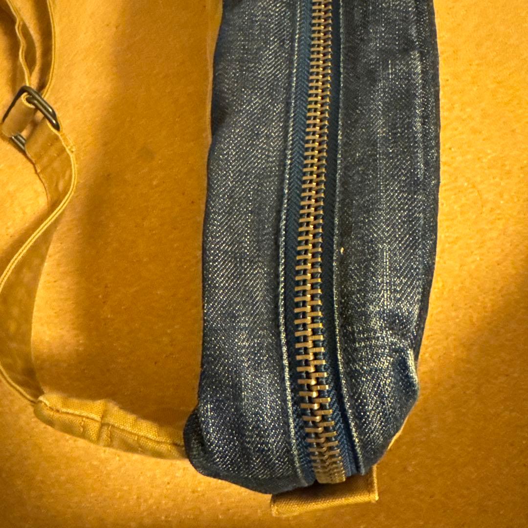 UES CLOTHING ボディバッグ ネイビー ベージュ