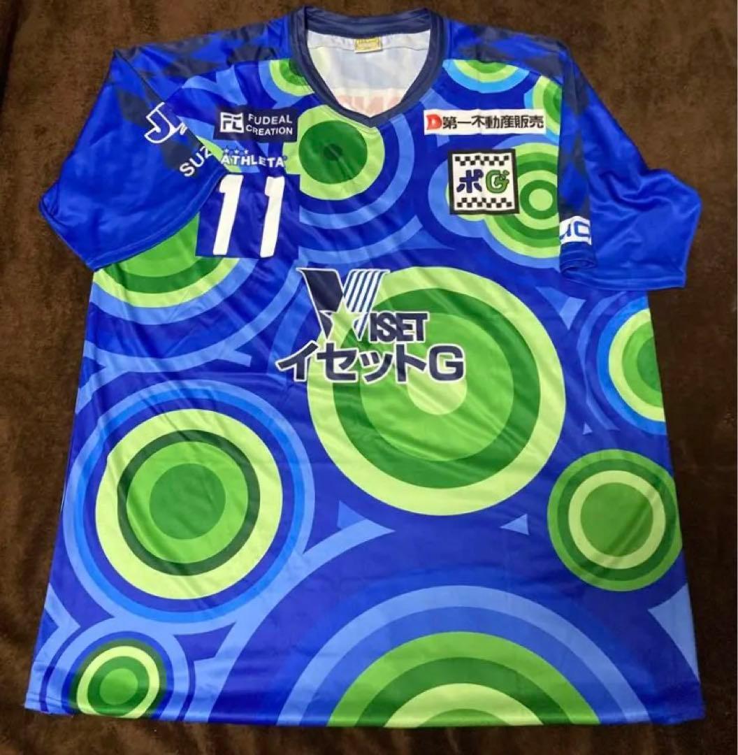 サイン入り 鈴鹿ポイントゲッターズ 三浦知良 カズ Kazu ユニフォーム2XO