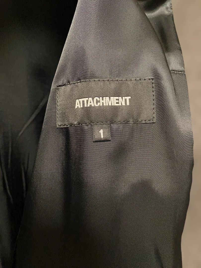 最終値下げ　ATTACHMENT オーバーサイズバルマカーンコート グレー