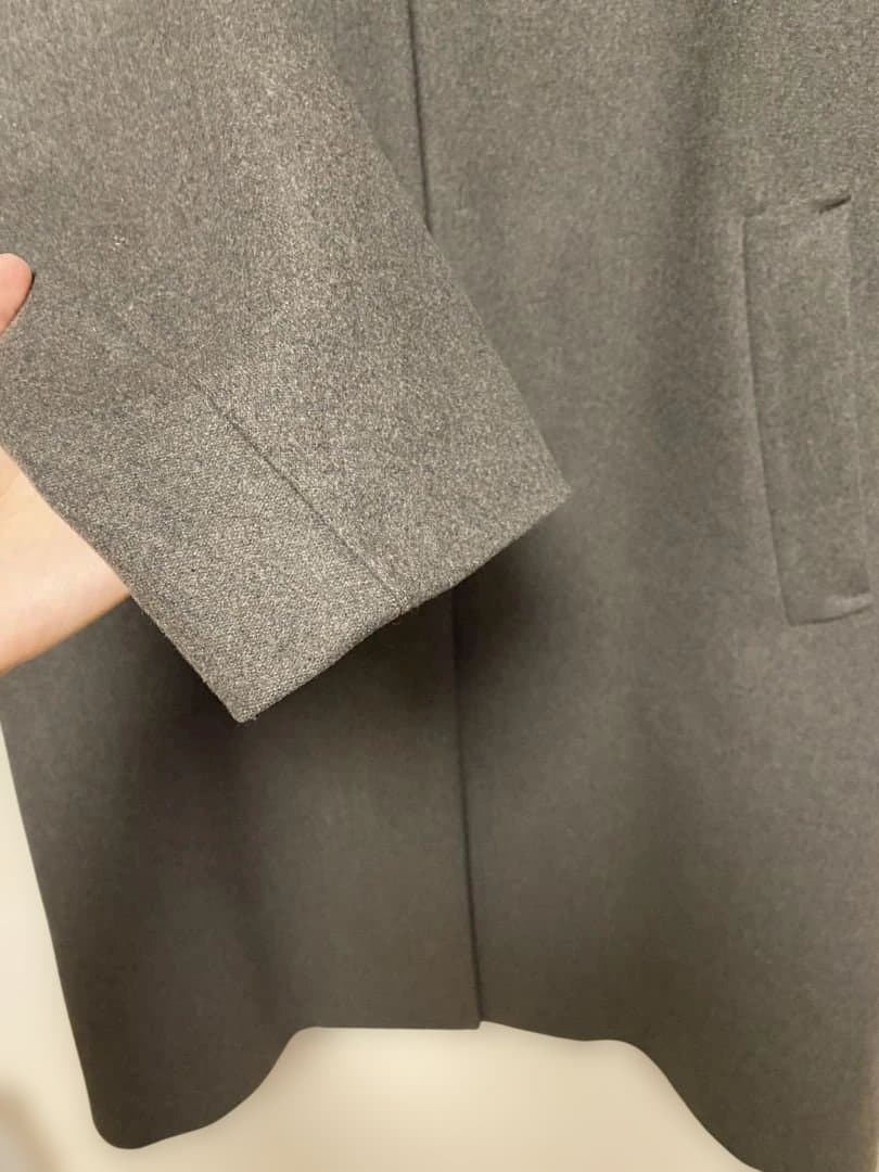 最終値下げ　ATTACHMENT オーバーサイズバルマカーンコート グレー