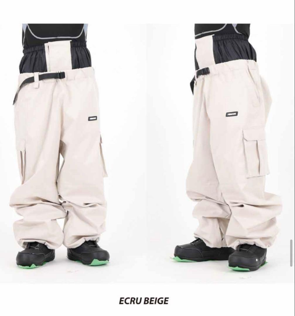 HIMANI スノーボード用カーゴパンツ ベージュ