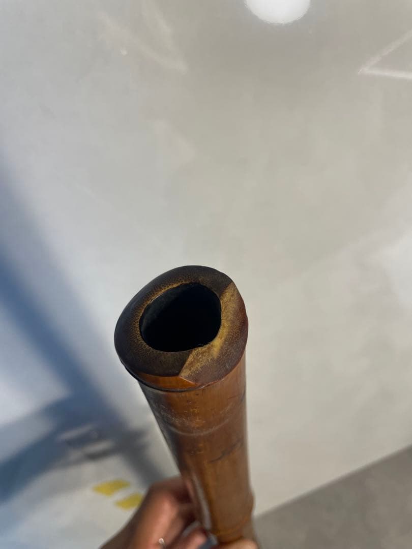 尺八 1尺9寸管 根付き竹製 古管 和楽器 琴古流 都山流　音出し確認済