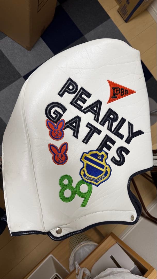 パーリーゲイツ・ワッペンスマイリー スタンドバッグ【WEB限定モデル】