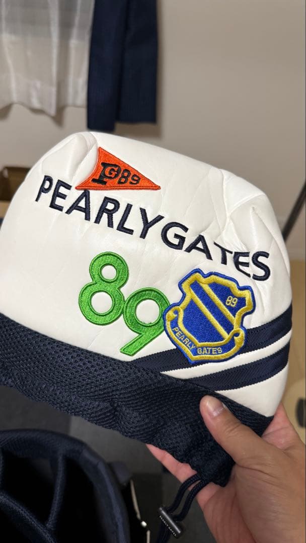 パーリーゲイツ・ワッペンスマイリー スタンドバッグ【WEB限定モデル】