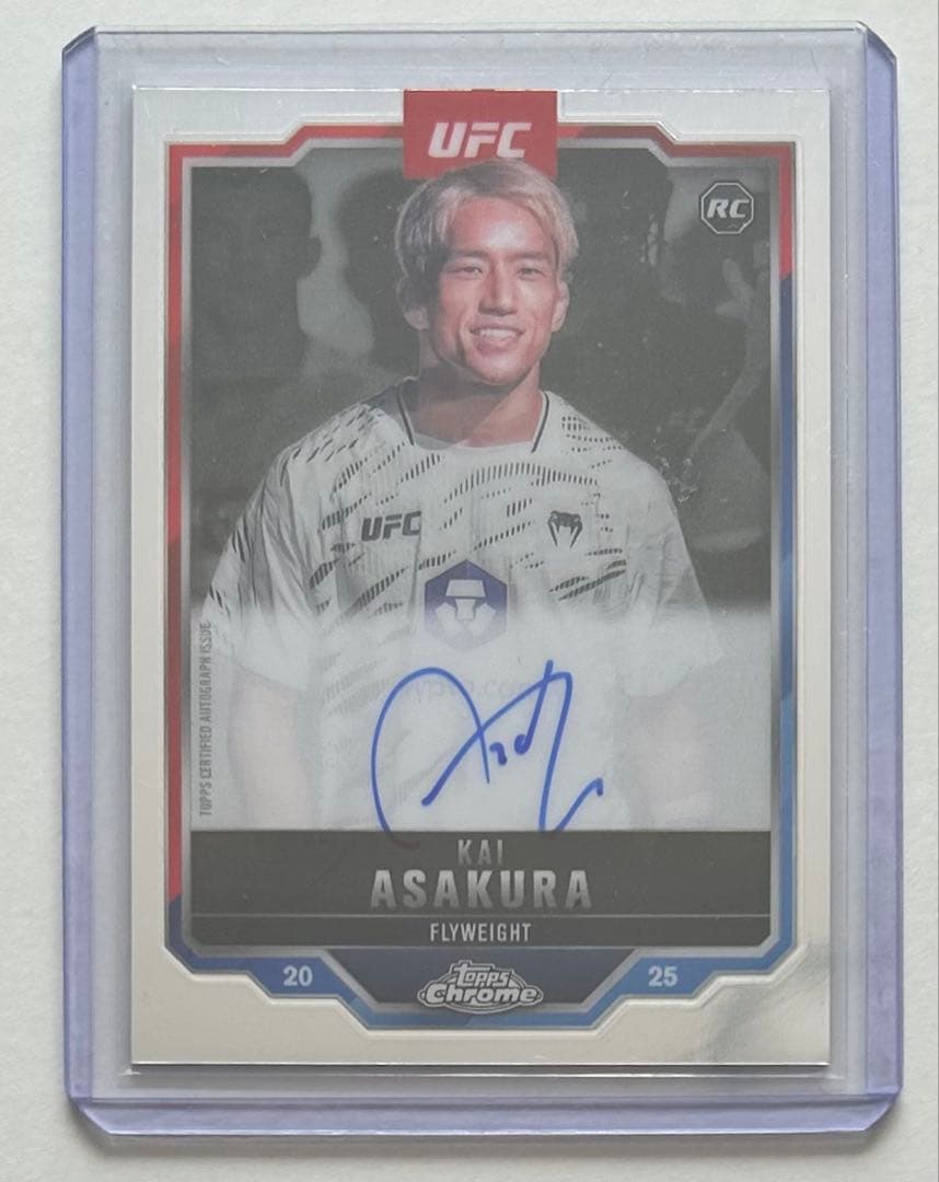 朝倉海 2025 TOPPS CHROME UFC 直筆サイン カード - メルカリ
