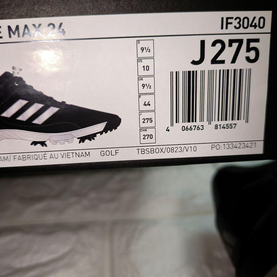 27.5）adidas ゴルフシューズ ✨新品未使用✨　ブラック 使いやすい