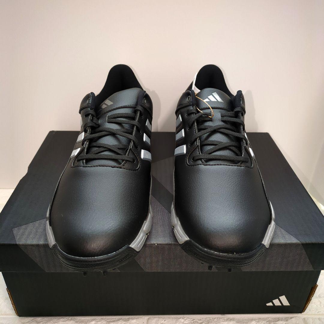 27.5）adidas ゴルフシューズ ✨新品未使用✨　ブラック 使いやすい