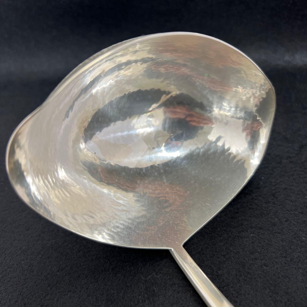 ジョージジェンセンエコーンsterling925特大グレービーレードル　202g