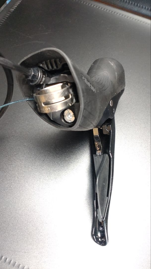 【中古】シマノ 2×11S 105STIレバー＆DISCブレーキ本体