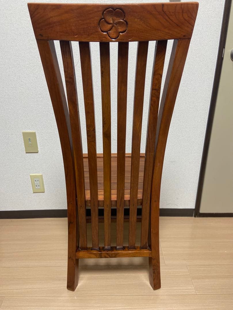 t*0様 アンティークチーク ハイバックチェア