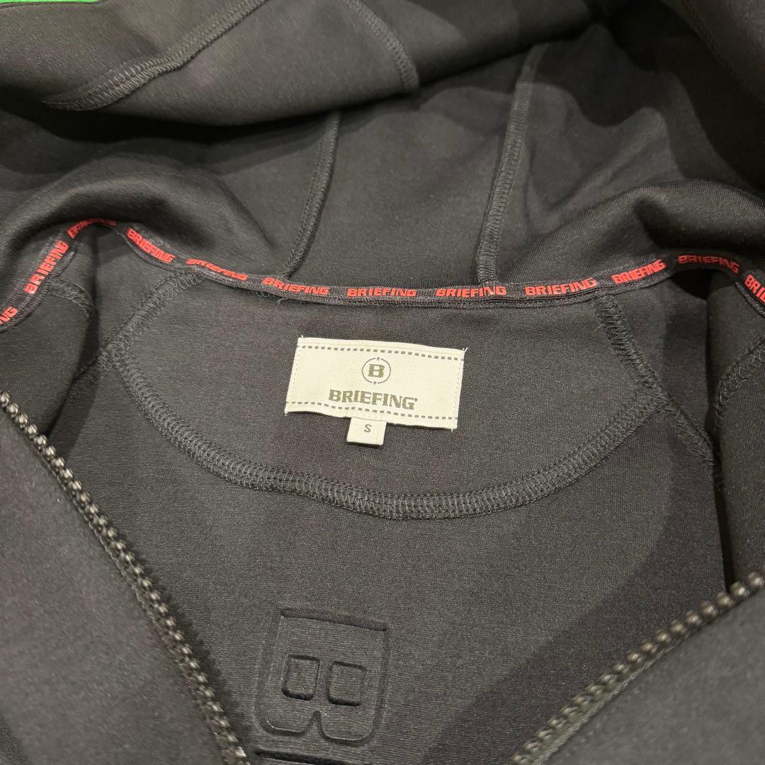 【秋冬仕様】 ブリーフィング3D ロゴパーカーブラックS BRIEFING