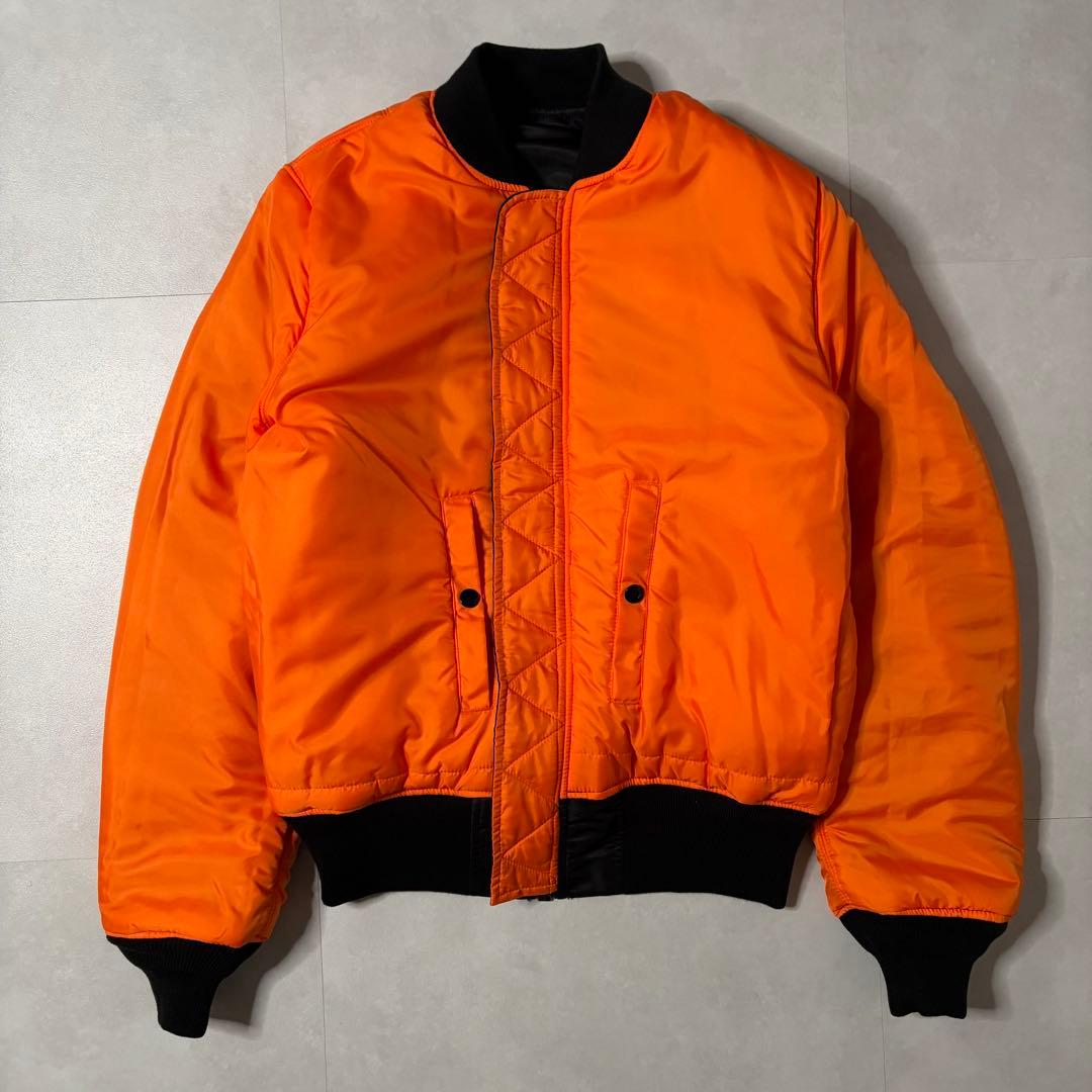 【超美品】アルファインダストリーズ MA-1 フライトジャケット ブラック M