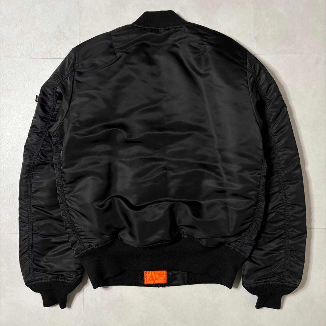 【超美品】アルファインダストリーズ MA-1 フライトジャケット ブラック M