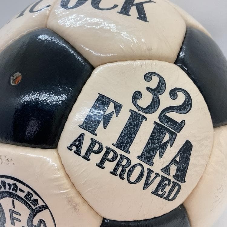 80's 本革手縫い サッカーボール PEACOCK  ヴィンテージ 昭和レトロ